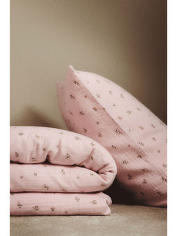 H&M - Multi-Color Muslin Duvet Cover Set