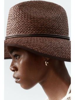 H&M - Women Brown Handmade Straw Hat