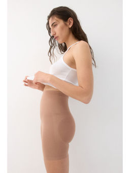 H&M - Women Beige Firm Shape Push-Up Bikers Thigh Shaper