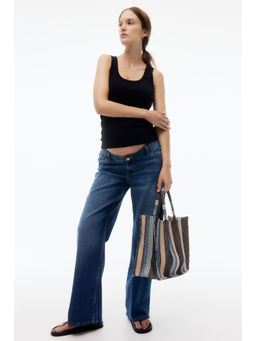 H&M - Women Black Mama Ribbed Vest Top