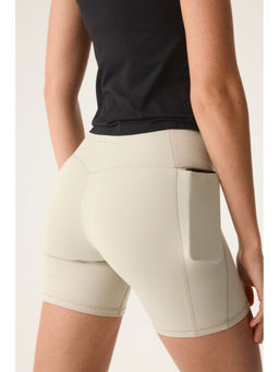 H&M - Women Beige Softmove Pocket Cycling Shorts