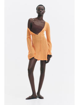 H&M - Women Brown Padded-Cup High Leg Swimsuit