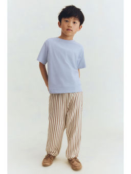 H&M - Boys White Cotton Muslin Pant