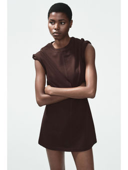 H&M - Women Brown Cotton T-Shirt Dress