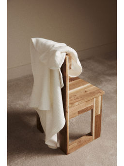 H&M - White Hooded Terry-Lined Bath Towel
