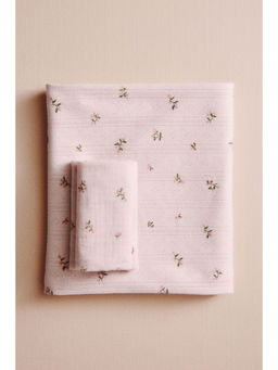 H&M - Pink Pointelle-Knit Baby Blanket