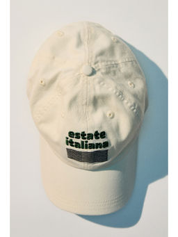 H&M - Women Beige Cotton Twill Cap