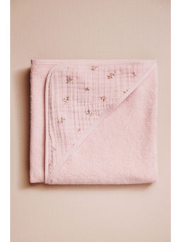 H&M - Pink Baby Hooded Bath Towel