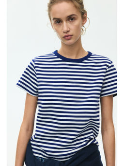 H&M - Women Blue Fitted T-Shirt
