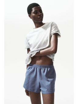 H&M - Women Blue Jersey Pull-On Shorts