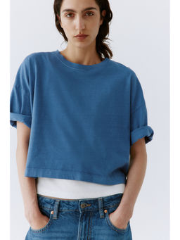 H&M - Women Blue Oversized T-Shirt