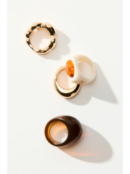 H&M - Women Brown 4-Pack Rings