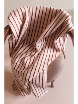 H&M - Pink Printed Cotton Terry Bath Sheet