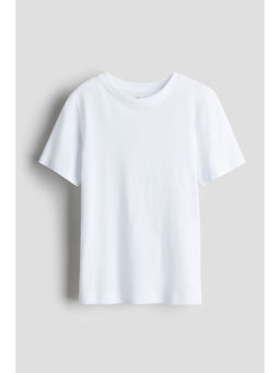 H&M - Boys White Cotton T-Shirt