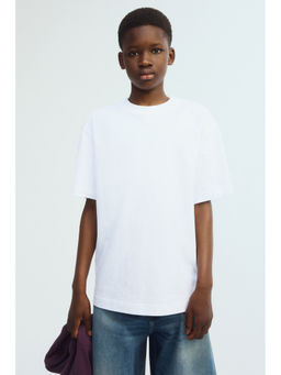H&M - Boys White Cotton T-Shirt