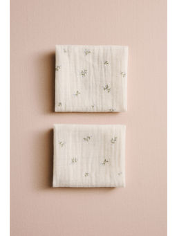 H&M - White 2-Pack Muslin Cloths