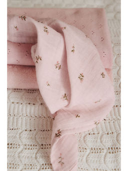 H&M - Pink 2-Pack Muslin Cloths