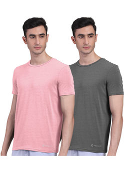 FREECULTR - Mens Bamboo Undershirt Anti Microbial Lounge Wear T-shirt (Pack of 2)