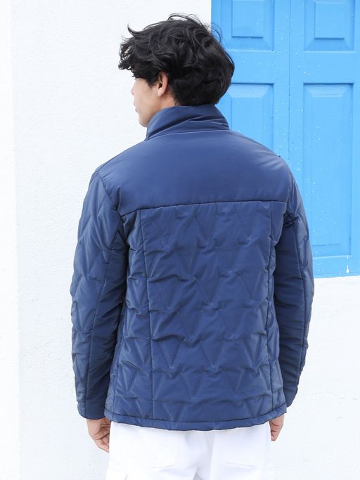Buy Campus Sutra Men Navy Blue Parachute Puffer Jacket Online