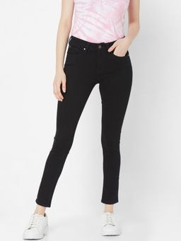 Spykar - Black Lycra Skinny Fit Jeans