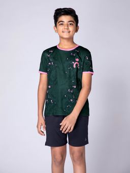 UMILDO - Dark Green Moisture-Wicking T-Shirt