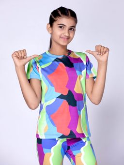 UMILDO - Girls Printed Activewear T-Shirt