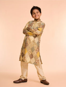 Manyavar - Green Aura Embroidered Kurta and Pyjama