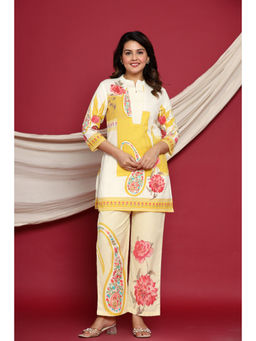 Autumnlane - Kompa Amber Off White Printed Cotton Co-Ord (Set of 2)