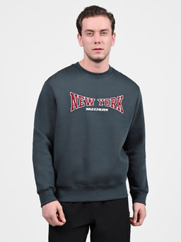 SKECHERS - Men Sweatshirt NY CREW Charcoal