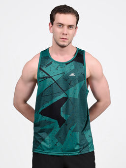 SKECHERS - Men FIRFLY AOP Tank Top Teal