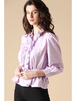 Gipsy - Purple Fashion Cotton Blouse