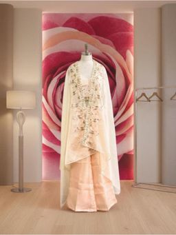 ORNAMAAS - Lotus Petal Peach Cape Blouse