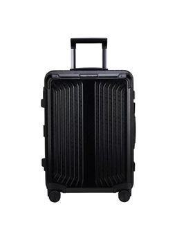 Samsonite - Black Aluminium Textured Trolley Bag