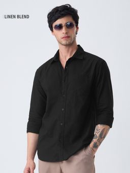 The Souled Store - Men Black Solid Shirt