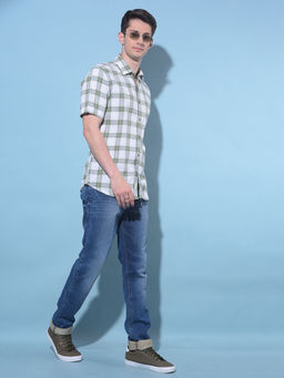 CRIMSOUNE CLUB - Mens Blue Stretchable Jeans