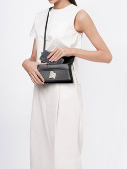 Behno New York - Simone Mini Sling Bag Milled Black