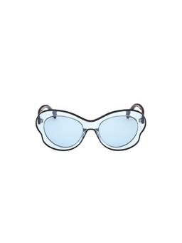 Emilio Pucci - Black Acetate Full Rim Round Women Sunglasses (Ep0221 54 86V)
