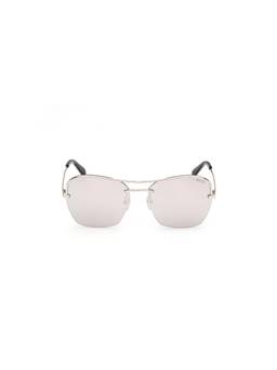 Emilio Pucci - Silver Metal Half Rim Square Women Sunglasses (Ep0225 56 16C)