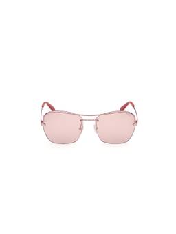 Emilio Pucci - Rose Gold Metal Half Rim Square Women Sunglasses (Ep0225 56 72U)