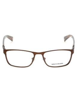 SKECHERS - Brown Metal Full Rim Rectangle Men Frames (Se3161 54 050)