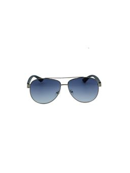 Timberland - Silver Metal Full Rim Aviator Men Sunglasses (TB7258 60 32W)