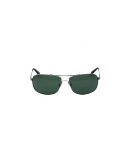 Timberland - Silver Metal Full Rim Rectangle Men Sunglasses (TB9010 61 10R)