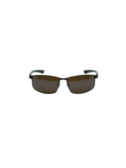 Timberland - Brown Metal Full Rim Rectangle Men Sunglasses (TB9035 61 49H)