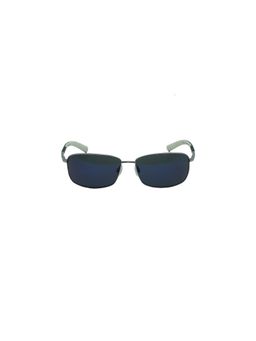 Timberland - Silver Metal Full Rim Rectangle Men Sunglasses (TB9036 63 11D)