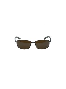 Timberland - Brown Metal Full Rim Rectangle Men Sunglasses (TB9036 63 49H)
