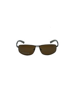 Timberland - Brown Metal Full Rim Rectangle Men Sunglasses (TB9039 61 48H)