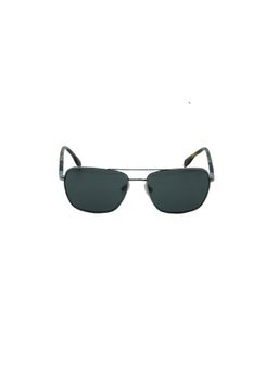 Timberland - Silver Metal Full Rim Rectangle Men Sunglasses (TB9040 58 10D)