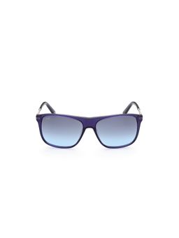 Web Eyewear - Blue Acetate Full Rim Square Men Sunglasses (WE0310 58 98V)