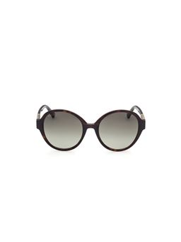 Web Eyewear - Black Acetate Full Rim Round Men Sunglasses (WE0316 55 52P)