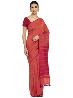 Fabindia - Cotton Woven Saree without Blouse